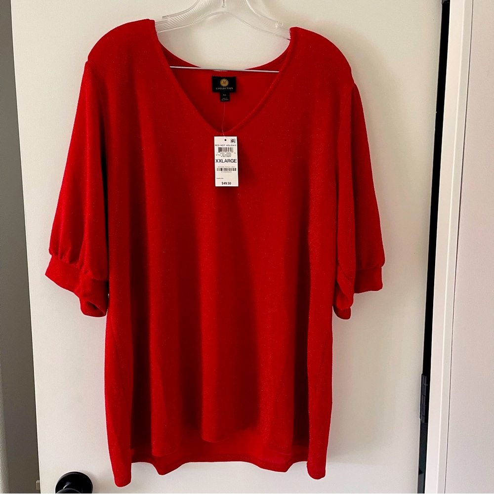 NWT - JM Collection Red Hot Holiday - Size XXL